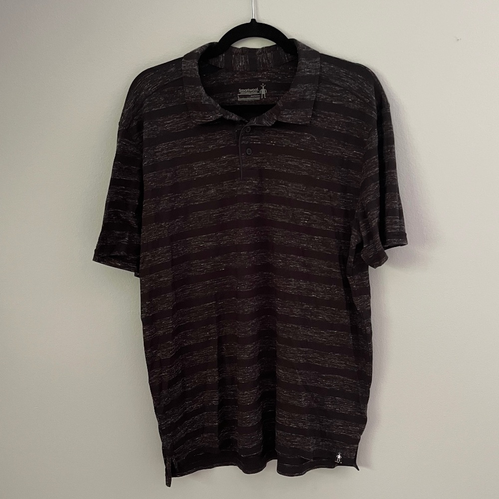 NWOT Men’s Smartwool Striped Polo